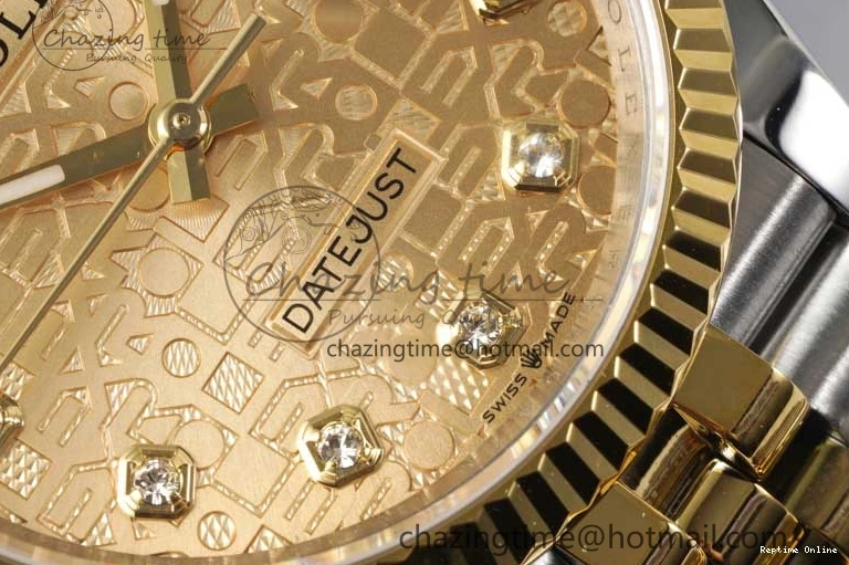 0110 Tailored DateJust 36mm DIWF 1:1 Best Edition 904L Steel Computer Dial Diamonds Markers on SS YG Jubilee Bracelet SA 2314